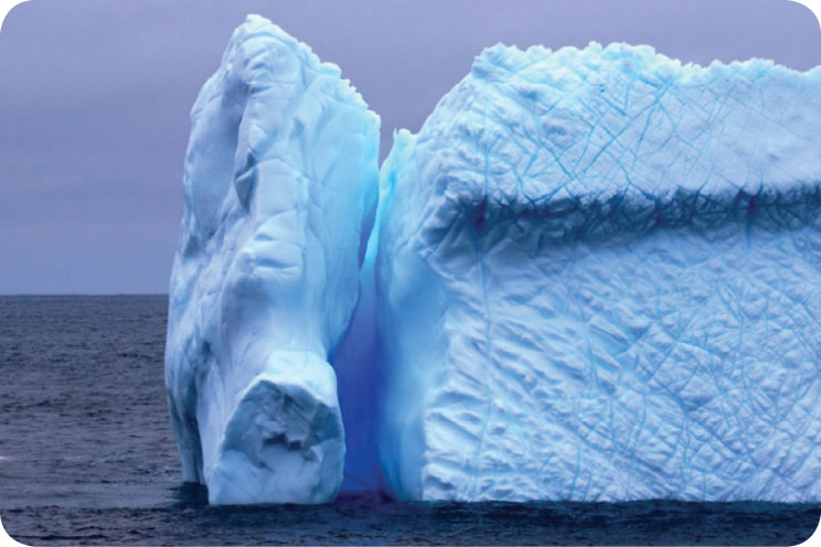 Iceberg off Heard Island in the southern ocean