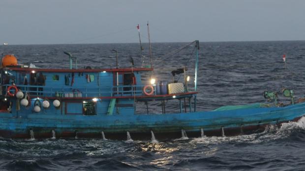 Foreign Fishing vessel spotted on 24 April