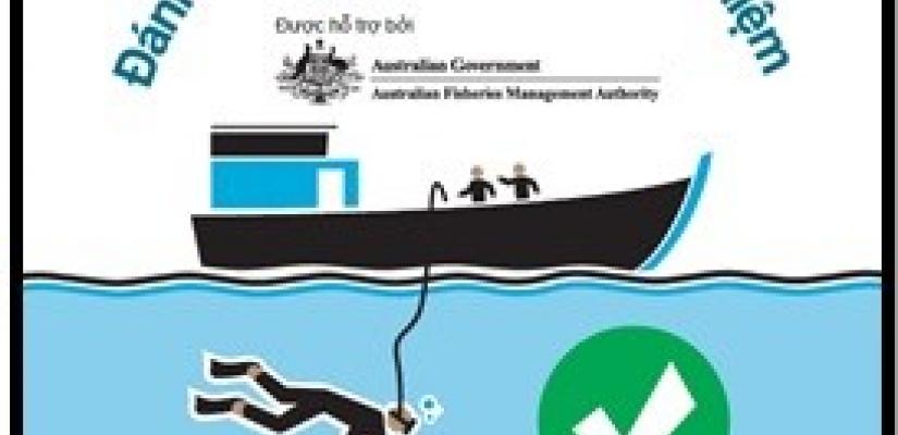 A promotional infographic developed by MARD in collaboration with AFMA to combat illegal fishing activity. Source: AFMA.