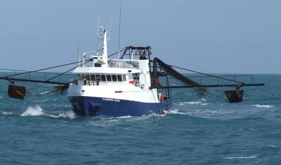 Image of prawn trawler in the Northern Prawn Fishery