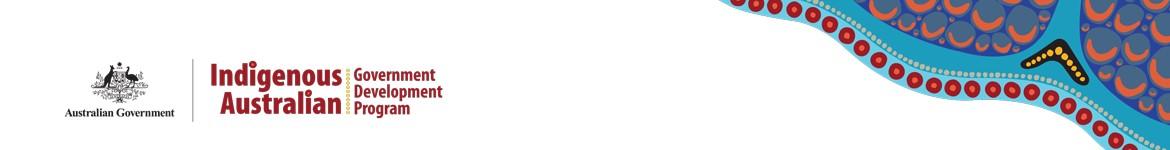 Indigenous Australian Government Development Program banner