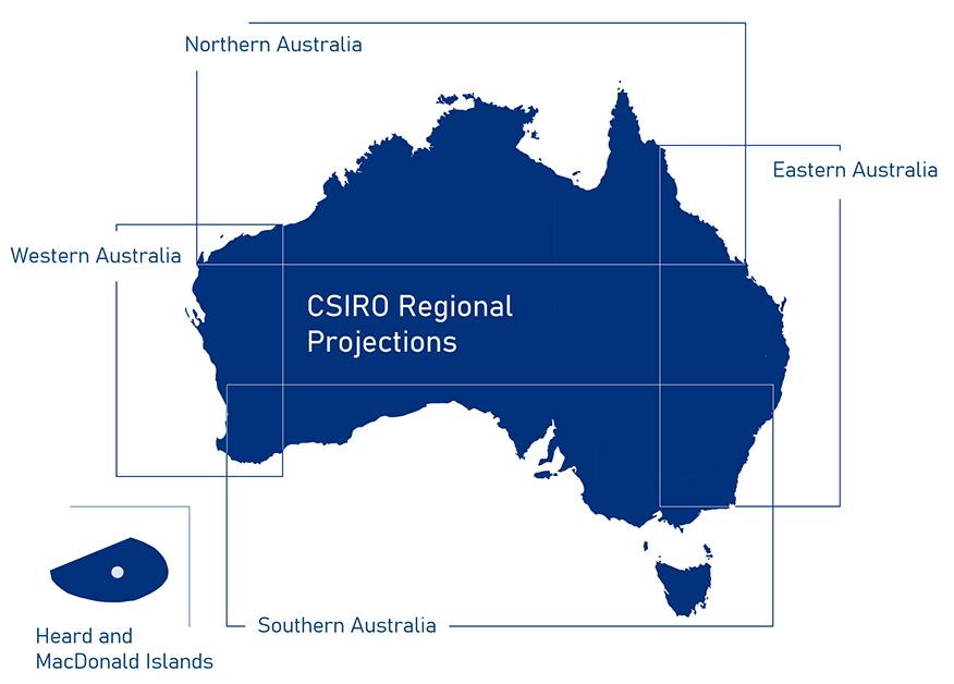 Image of CSIRO regional projections